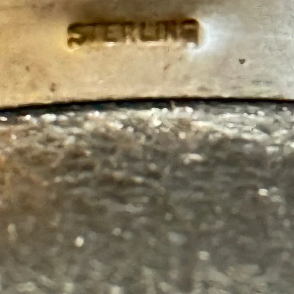 Vintage Coro Sterling Silver Bangle Bracelet Very Rare Pattern - Picture 5 of 14